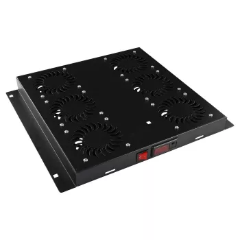 6 ventiladores, termostato digital
