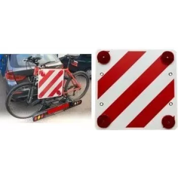 Señal de advertencia IWH 097604, 50 x 50 x 0,5 mm, marcador de seguridad reflectante