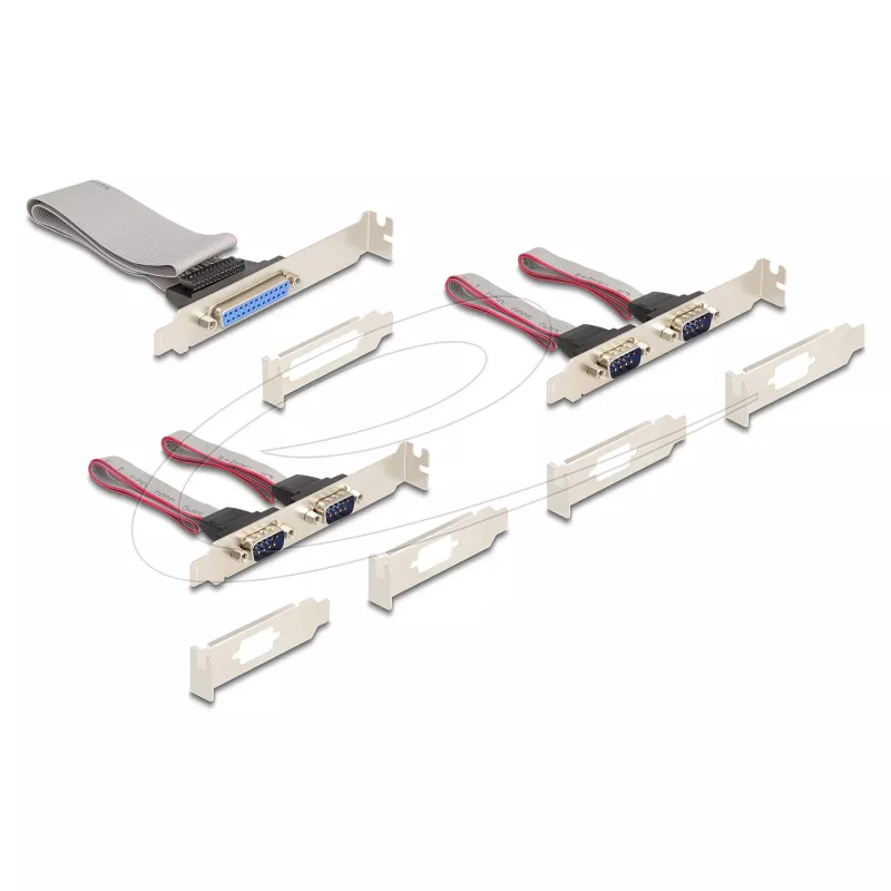 Adaptador de interfaz Mini-PCIe interno DELOCK 95279 — Host serie, salida Mini-PCIe, soporte RS-232, 460,8 Kbit/s, FIFO 256 B, 30×51×10 mm