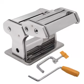 Máquina de pasta manual Maestro MR1679R — acero inoxidable, accesorio para ravioli, cortador de 6 mm