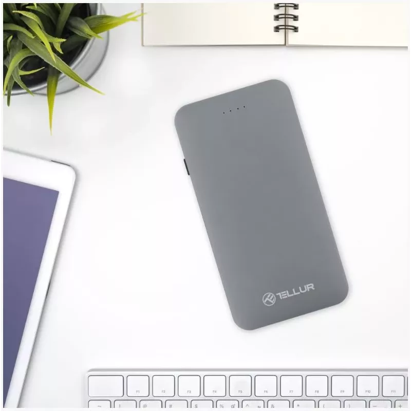 Batería externa portátil Tellur QC 3.0 carga rápida, 5000 mAh
