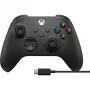 Mando inalámbrico Microsoft Xbox + cable USB-C Negro Gamepad analógico / digital PC, Xbox One, Xbox One S, Xbox One X, Xbox Series S, Xbox Series X
