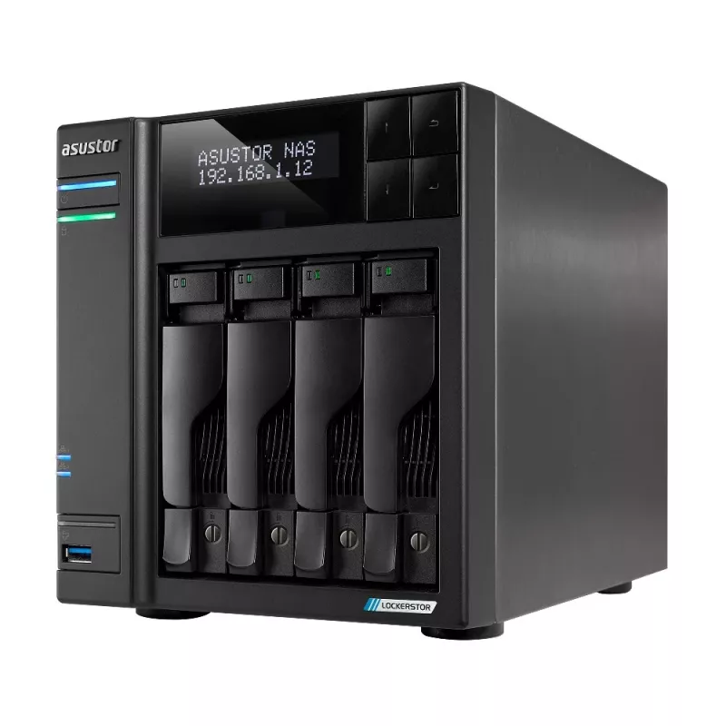 Asustor LOCKERSTOR 4 Gen2 (AS6704T) NAS sobremesa Intel® Celeron® N N5105 4 GB DDR4 0 TB ADM negro