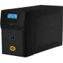 Sistema de alimentación ininterrumpida ORVALDI ID2K0CH line-interactive 2 kVA / 1200 W, 24 V, baterías de 9 Ah, LCD, USB, compacto negro