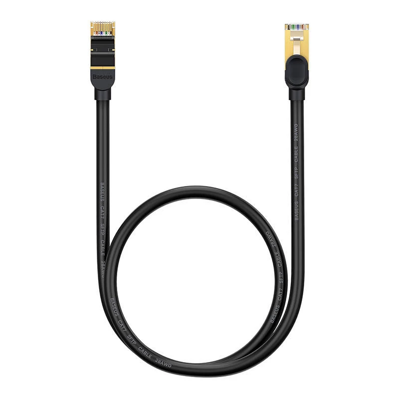 Cable de red Baseus Ethernet RJ45, 10Gbps, 1 m (negro)