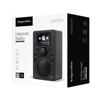 Radio por internet Kruger & Matz KM0818.1 con Wi-Fi, Bluetooth, USB y despertador
