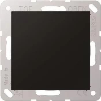 Tapa ciega Jung A594-0SWM sin tornillos de plástico para interruptores modulares