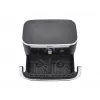 Freidora de aire caliente doble de 10,4 L Ninja AF500EU, independiente, 2470 W, negra, acero inoxidable
