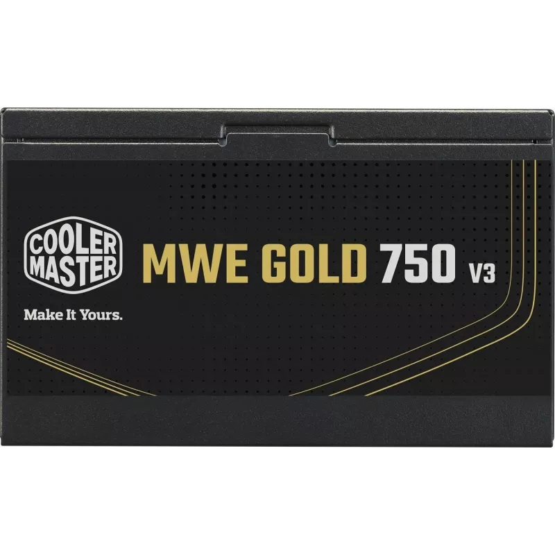 Fuente de alimentación Cooler Master MWE GOLD 750v3 ATX 3.1 750W 80 PLUS Gold no modular, 6x SATA, 4x 6+2 PCIe, 2x 4+4 EPS