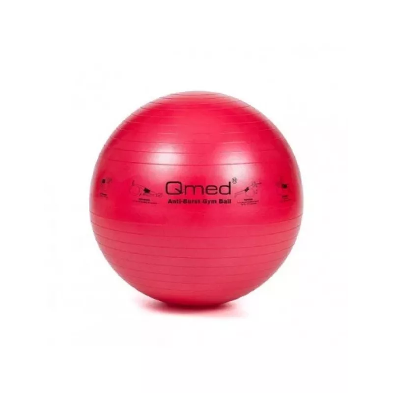 Balón de entrenamiento de rehabilitación MDH DRQM3A0MA002P 55 cm, rojo, ABS, inflable, con bomba, carga máx. 150 kg