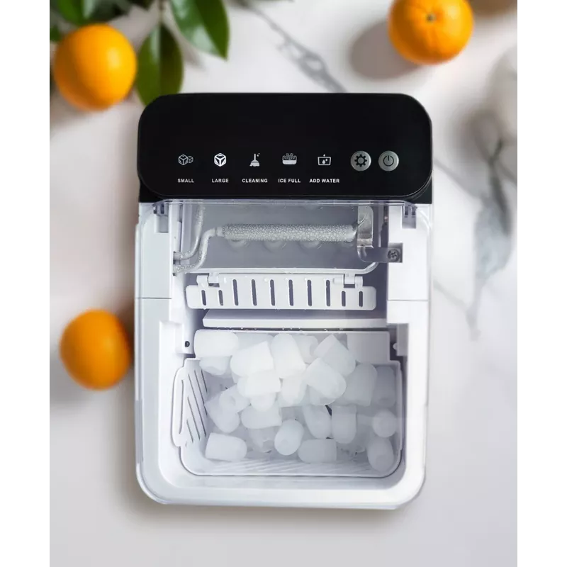 Máquina de cubitos de hielo BLAUPUNKT IMB301 — máquina de hielo compacta de sobremesa, producción automática de hielo