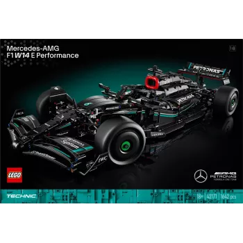 LEGO Technic set de construcción Mercedes‑AMG F1 W14 E Performance — 1.432 piezas, edad recomendada 18+