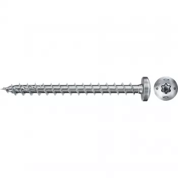 Tornillo FISCHER 670332 — tornillo para madera de metal 40 mm, Ø 4,5 mm, longitud de rosca 35 mm, 200 uds.
