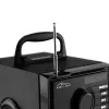 Altavoz portátil MEDIA-TECH MT3179, 20 W (RMS 15 W), Bluetooth 5.1, FM, MicroSD, USB, AUX, Li-Ion, 6 h, carcasa de madera