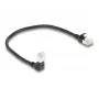 Cable de red DeLOCK RJ45 Cat.6A 0,25 m negro