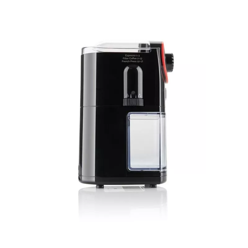 Molinillo de café ETA Perfetto ETA006890000 — motor de 100 W, depósito de 200 g de granos, hasta 14 tazas, interruptor de seguridad en la tapa, negro