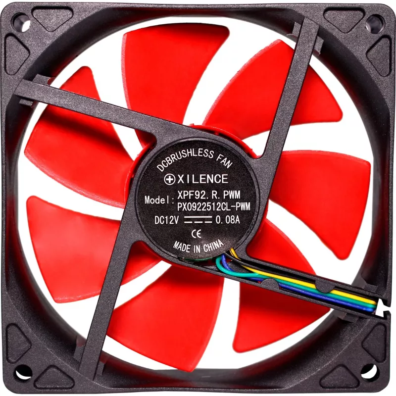 Ventilador de caja Xilence XF041 92mm rojo PWM