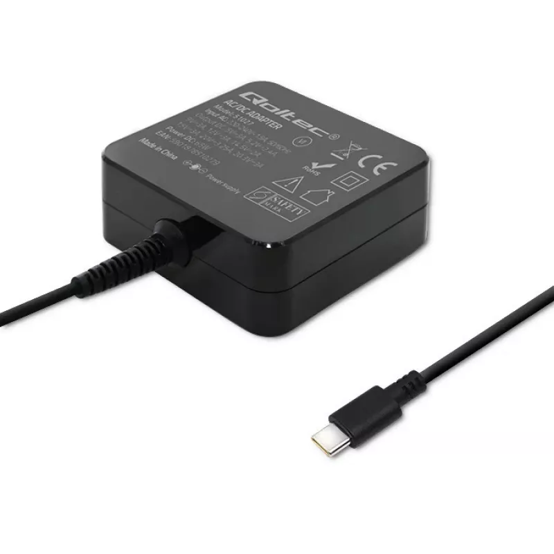 Cargador Qoltec 51027 | 65W | 5-20,3V | 2-3,25A | USB Type-C | PD