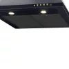Campana de pared AKPO WK-4 Classic GOLD 60 negra, 600×500 mm, motor 106 W, 3 velocidades, iluminación halógena