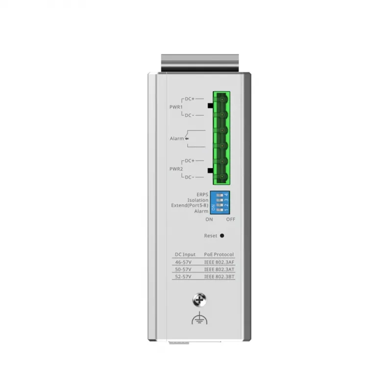 Ruijie Networks RG-NIS2100 Managed L2 Gigabit Ethernet (10/100/1000) Power over Ethernet (PoE) Negro, Acero inoxidable