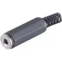 ShiverPeaks 22220520 (51311-) acoplador jack estéreo de 2,5 mm, de 3 polos, carcasa de plástico