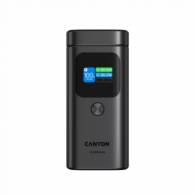 CANYON Batería externa magnética Qi2 OnPower 150 15000mAh Aluminio Gris oscuro