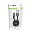 Cable USB Emtec ECCHAT700TCU3 1,2 m USB 3.2 Gen 2 negro