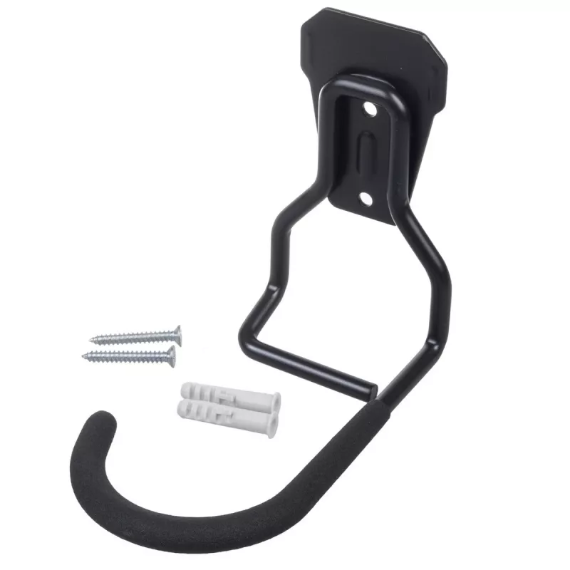 Soporte de pared para bicicleta MACLEAN MC-433 soporte vertical plegable, ancho ajustable, para bicicletas de hasta 20 kg, negro