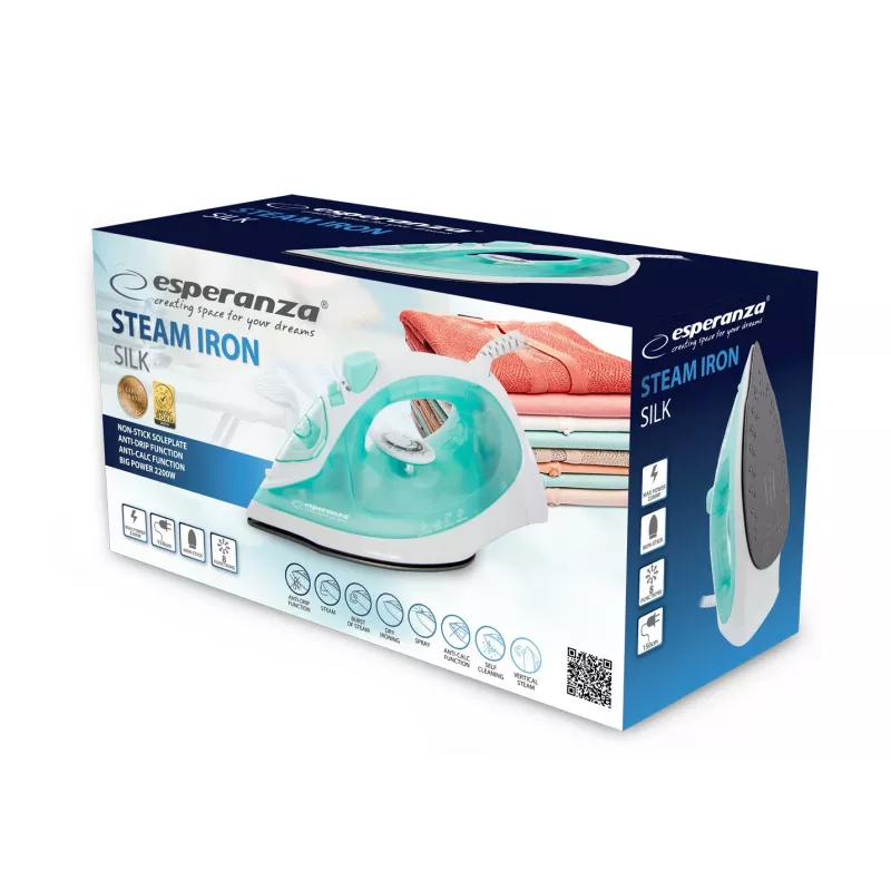 Plancha Esperanza SILK EHI005 2200W blanca