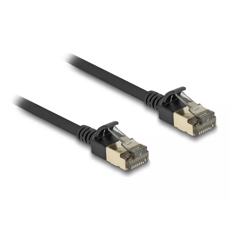 Cable de red DeLOCK RJ45 Cat.8.1 F/FTP Slim Pro 5 m negro