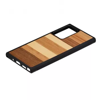 Funda protectora Man and Wood para Samsung Galaxy Note 20 Ultra — acabado madera negro
