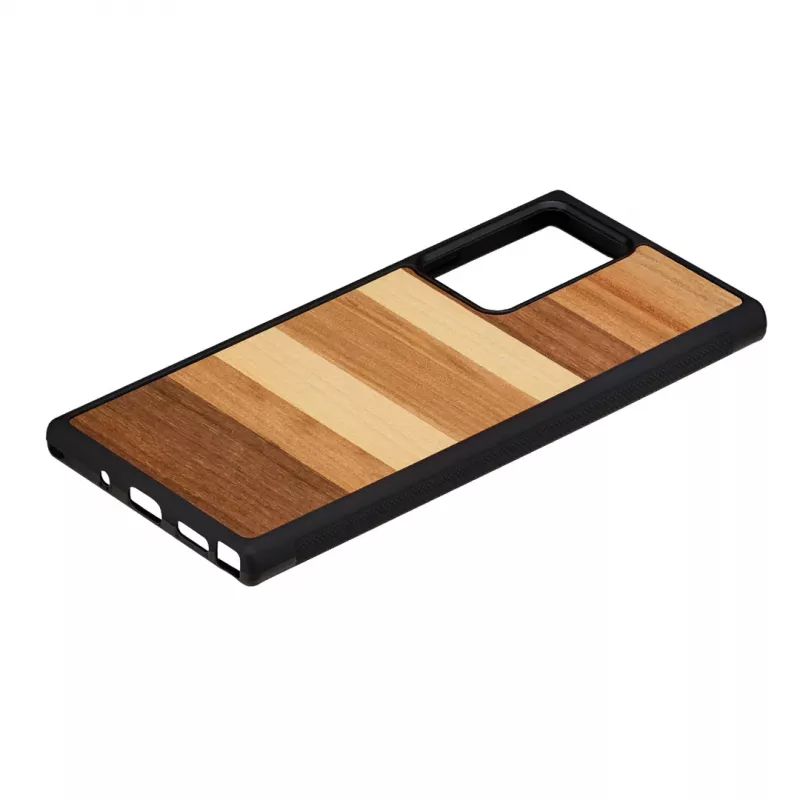 Funda protectora Man and Wood para Samsung Galaxy Note 20 Ultra — acabado madera negro