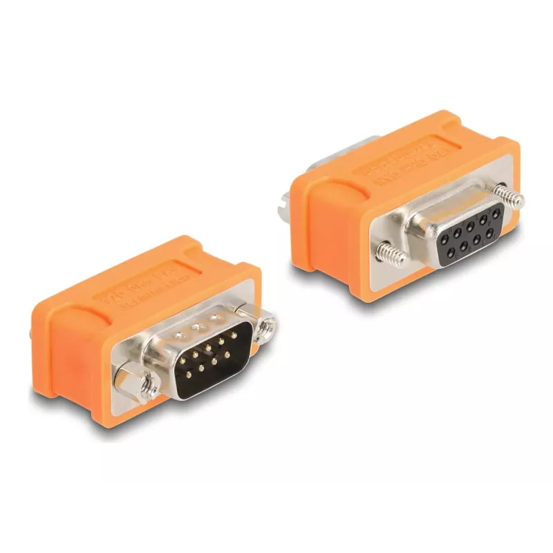 Adaptador DeLOCK D-Sub 9 CAN-Bus con resistencia de 120 ohmios naranja