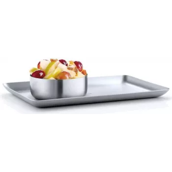 Blomus BASIC – bandeja de servir rectangular – acero inoxidable – 150 mm x 250 mm (63612)