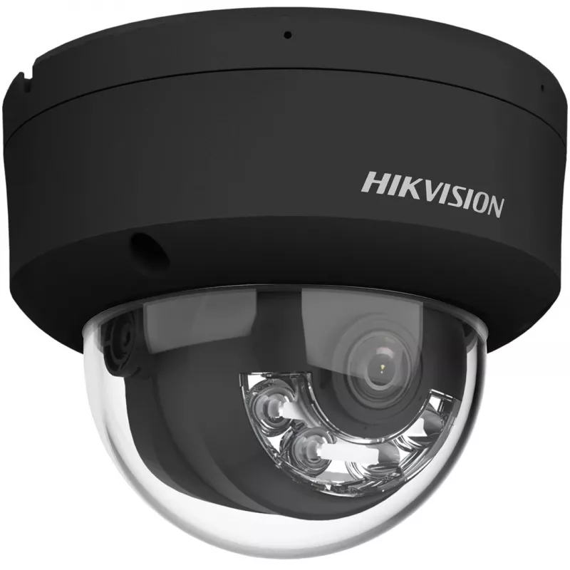 Hikvision Pro Series con AcuSense DS-2CD2163G2-LIS2U(2.8MM)(negro) cámara de seguridad tipo domo IP para interior y exterior 3200 x 1800 píxeles montaje en techo/pared