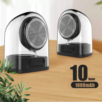 Altavoz portátil Devia Crystal series TWS, negro