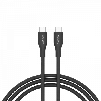 Cable CANYON CC60SC10 C-C 60W 1m silicona negro
