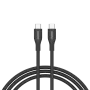 Cable CANYON CC60SC10 C-C 60W 1m silicona negro