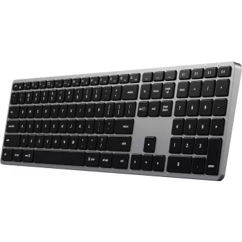 Teclado Satechi SLIM X3 Bluetooth QWERTZ alemán negro - gris (ST-BTSX3M-DE)