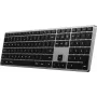 Teclado Satechi SLIM X3 Bluetooth QWERTZ alemán negro - gris (ST-BTSX3M-DE)