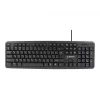Teclado Gembird KB-U-103-RU oficina USB QWERTY inglés ruso negro