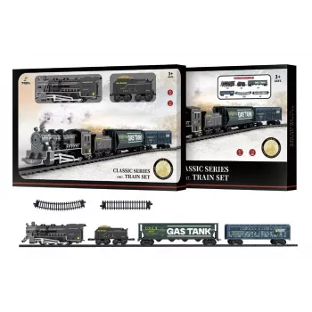 Tren de juguete eléctrico Artyk Train Vintage — modelo 173806, set de tren a pilas estilo vintage