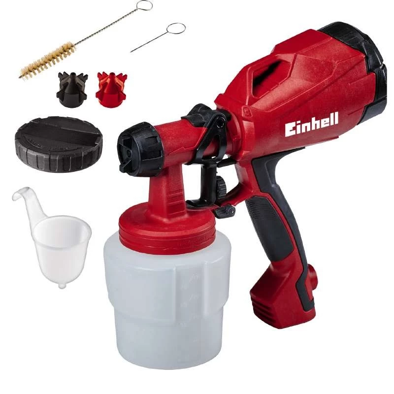 Einhell TC-SY 400 P 4260005 sistema de pulverización de pintura, 400 W, depósito de 0,8 l, rojo/negro