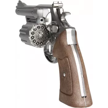 Revolver de policía de juguete de metal Pulio 1556067/0 – tambores de 8 disparos