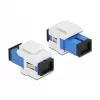 Módulo Keystone conector hembra SC simplex a conector hembra SC simplex DeLOCK