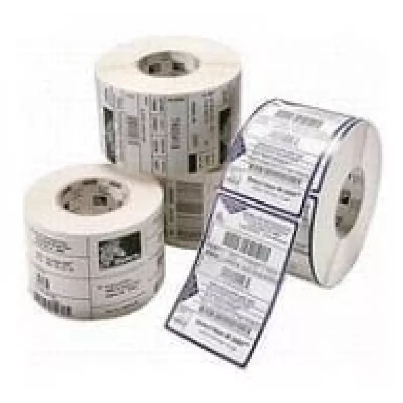 Etiqueta de impresora autoadhesiva Zebra PolyE 3100T — Polietileno, 7,6 cm × 2,5 cm, Blanco, 5180 etiquetas por rollo