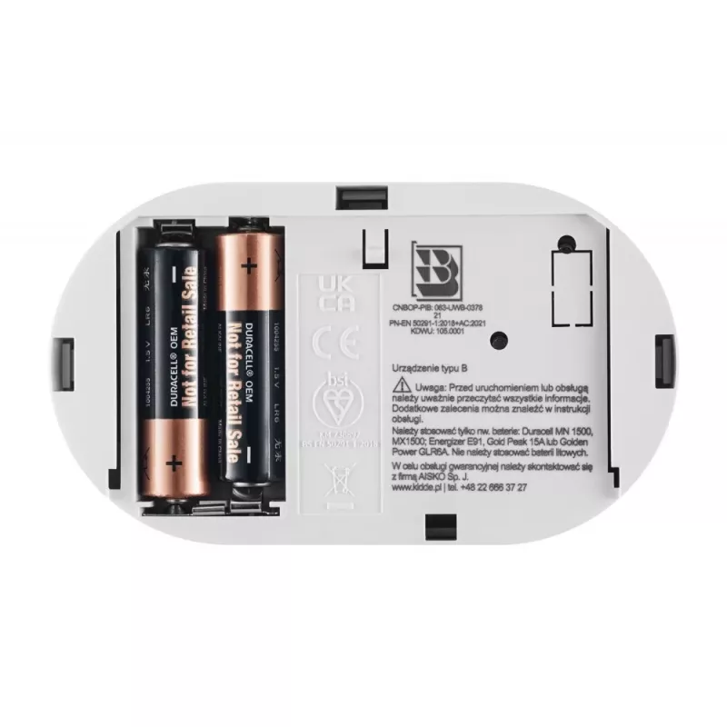 Detector de monóxido de carbono Kidde K5CO blanco