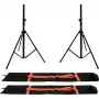 Set de soportes para altavoces Omnitronic BS-2 EU 2x con bolsas de transporte – par de trípodes para altavoces PA