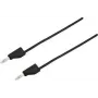 Cable de prueba VOLTCRAFT [conector macho 4 mm - conector macho 4 mm] 2 m negro MSB-300 (MSB-300-2-SW)