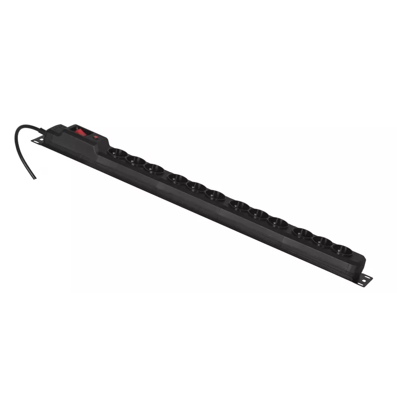 Regleta Activejet COMBO 12 tomas 5 m negra